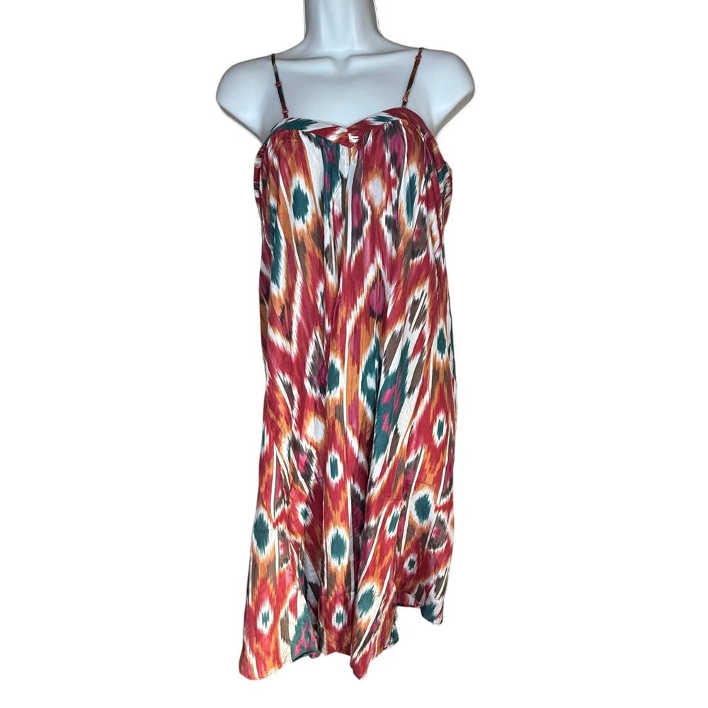 Anthropologie Saturday Sunday Recoleta Ikat Silk Dress XS - Picture 5 of 8